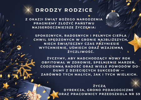 ŻYCZENIA BOŻONARODZENIOWE