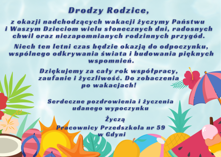 ŻYCZENIA WAKACYJNE